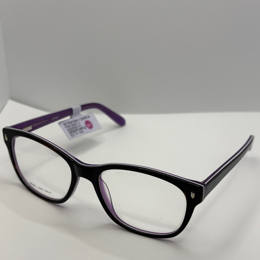 Contour Women's FM13041 Square Prescription Eyeglasses Black purple NWT